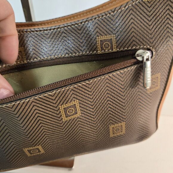 Vintage Texier Tan Leather Shoulder Bag‎ Zip Inner Pocket Single Handle France - Picture 7 of 11